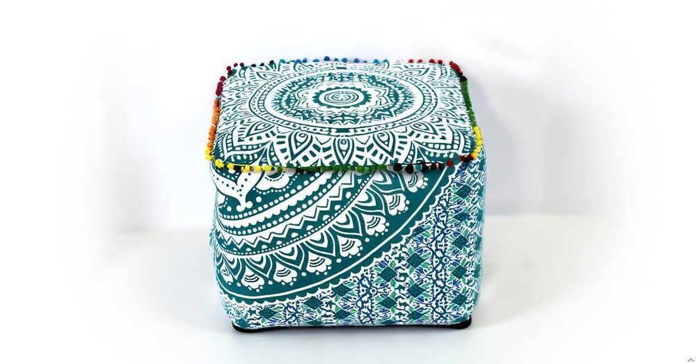 5820 Mandala Meditation Floor Pillows Square Pillow Cover Seating Hippie